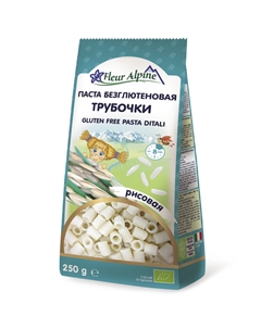 Паста рисовые трубочки, без глютена, 250 г Fleur alpine