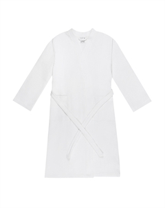 Халат гладкокрашенный вафельный женский levita 46р белый Дм текстиль