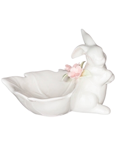 Статуэтка весенний кролик 14,5х10х10 см Lefard