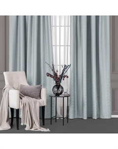Штора Кассель серо-зеленая 200х270 см 2 предмета Daily by togas
