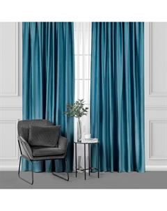 Штора Хана зеленая 200х270 см 2 предмета Daily by togas