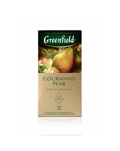 Чай чёрный пакетированный Gourmand Pear 1,5 г, 25 пакетиков Greenfield