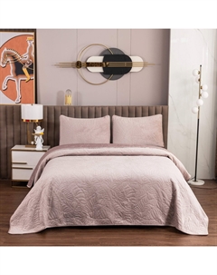 Покрывало с наволочками Мелисса пепел роза 240х260 см Sofi de marko