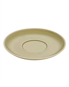 Блюдце Принц 145 мм фисташковый Башкирский фарфор