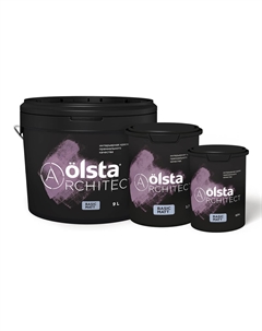 Краска интерьерная Матовая Белая база A 9 л Olsta architect