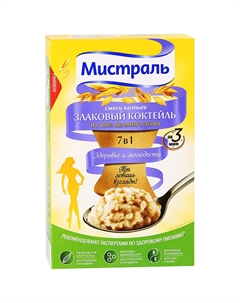 Хлопья Злаковый коктейль 400 г Mistral