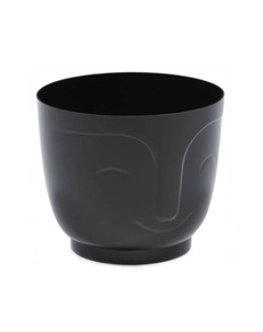 Кашпо Atena d18.5.h16 см 3.1л черный Lamela