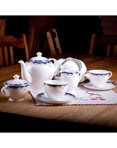 Сервиз чайный 71531А Ноктюрн на 6 персон 15 предметов Акку