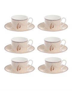 Набор чайный Беж Физер 6 предметов Hankook