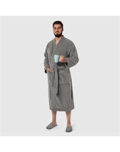 Мужской халат Parla светло-серый M Maisonette