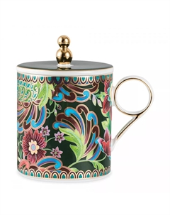 Кружка с крышкой Mix&Match Home Волшебный Дракон зеленая 350 мл Mixmatch home