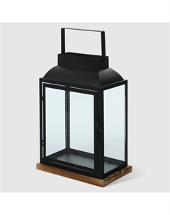 Фонарь-подсвечник DC0146/3 черный малый 11х17х22 см Dekor pap