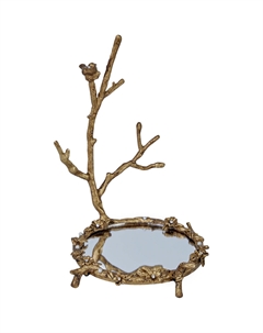 Блюдо для колец Птица на ветке 13х13х21 см Гласар