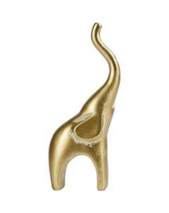 Фигурка Слоник золотая 11х7х26 см Гласар
