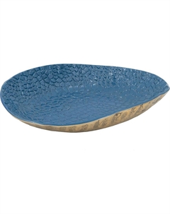 Блюдо синее 38х26х7 см Гласар