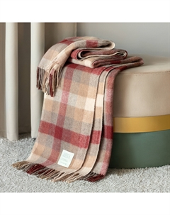 Плед Винсенте бордо-коричневый 150х200/10х2 см Estia