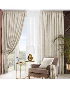 Комплект штор с подхватами Монтероса жемчужный 260х275 см Togas