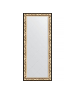 Зеркало напольное с гравировкой в багетной раме барокко золото 106 мм 85x205 см Evoform