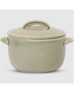 Горшочек для запекания с крышкой, 500 мл, фисташковый Башкирский фарфор