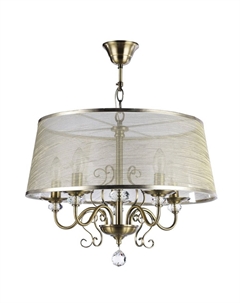 Люстра FR2405-PL-05C-BZ Бронза Антик 5хE14х40W Freya