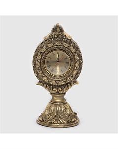 Часы настольные Круглые H-24 см L-12 см W-18 см бронза Тпк полиформ
