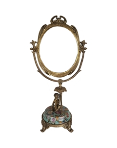 Зеркало настольное с ангелом 26х14х46 см Гласар