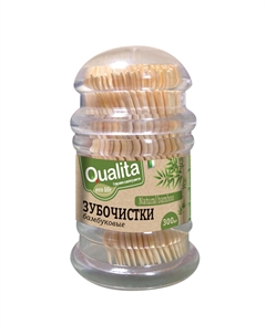 Зубочистки бамбуковые 300 шт Qualita