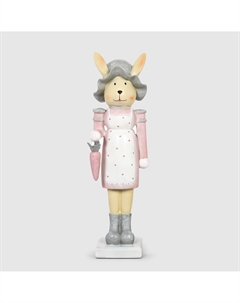 Фигурка декоративная заяц 14x10x44 см Dekor pap