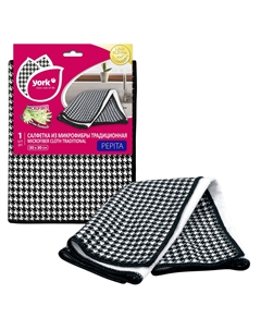 Салфетка Пепита из микрофибры традиционная 30х30 см York