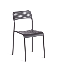 Стул ТС Adde черный пластиковый с металлическими ножками 39х49х78 см Tc