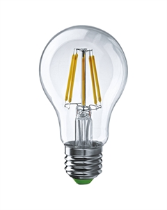 Лампа светодиодная груша прозрачная 8Вт цоколь E27 (теплый свет) Navigator