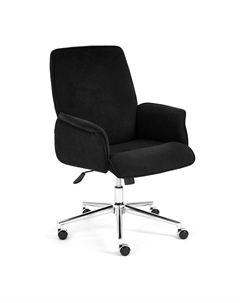 Кресло ТС 64х45х128 см флок черный Tc