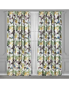 Штора Daily By T Мадагаскар зеленый 200х270 см Daily by togas