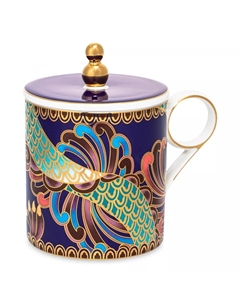 Кружка с крышкой Mix&Match Home Волшебный Дракон фиолетовая 350 мл Mixmatch home