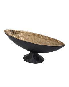 Чаша овальная на подставке 35х11х12 см Гласар