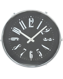 Часы настенные drum 39,5х17,3х37 см черные Istime