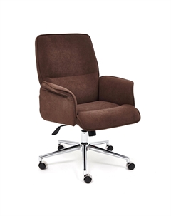 Кресло ТС 64х45х128 см флок коричневый Tc