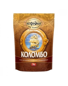 Кофе растворимый коломбо 75 г Московская кофейня на паяхъ