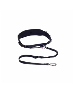 Air Tech Sport Riem & Lijn L-XL Zwart комплект для каникросса с амортизирующим поводком, размер XL, длина 1-1,5 м - 39-64 кг, на обхват талии 80-120 см, цвет черный Rogz