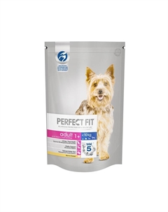Полнорационный сухой корм для собак мелких и миниатюрных пород, с курицей - 500 г Perfect fit