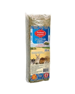Сухой корм для грызунов, сено луговое разнотравье - 20 л Родные корма