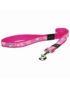 Поводок для собак особо крупных пород размер XL серия Fancy Dress. Длина 120 см розовый, белый Rogz