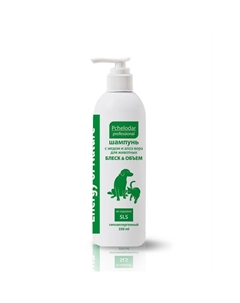 Блеск и Объем шампунь для животных с медом и алоэ вера - 350 мл Пчелодар