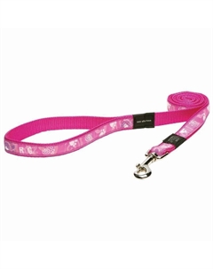 Поводок для собак крупных пород размер L серия Fancy Dress. Длина 140 см розовый, белый Rogz