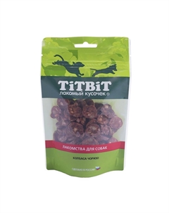 "Золотая коллекция" лакомство для собак колбаса Чоризо - 80 г Titbit