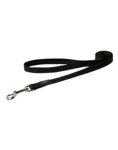 Поводок удлиненный светоотражающий для собак средних пород размер M серия Pavement . Длина до 180 см серый, черный Rogz