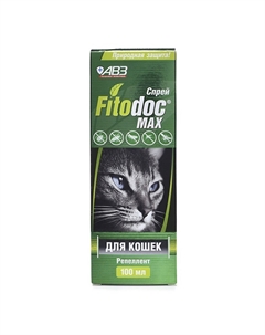Fitodoc Max Спрей репеллентный от блох и клещей для кошек и котят, 100 мл Авз