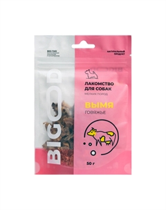 Лакомство Вымя говяжье для собак, 50 гр. Bigood