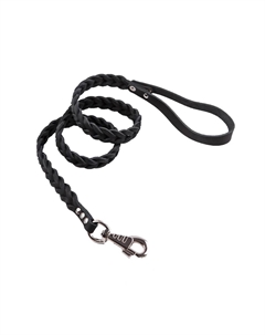 Поводок-плетенка для собак пл12ч черный 12 Аркон