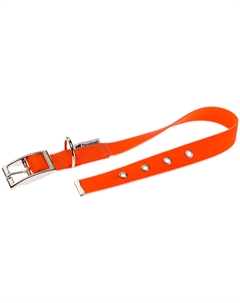 Ошейник для собак нейлоновый в силиконе Evolution, обхват шеи 53 см, ширина 2,5 см, оранжевый Ferplast